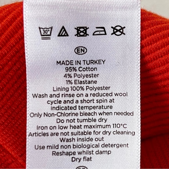 HOBBS LONDON Siren Orange Cordelia Top w/ Reverse Point Zip Collar, size M - Picture 9 of 12